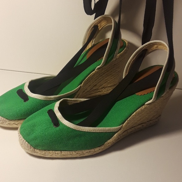 J. Crew Shoes - ♨️♨️SOLD♨️♨️♨️ J.Crew Ankle Wrap Espadrille Wedges